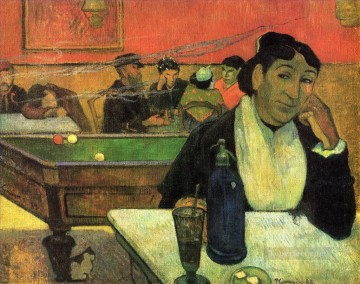  Night Oil Painting - Night Cafe at Arles Post Impressionism Primitivism Paul Gauguin